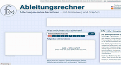 Desktop Screenshot of ableitungsrechner.net