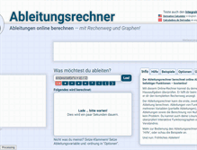 Tablet Screenshot of ableitungsrechner.net